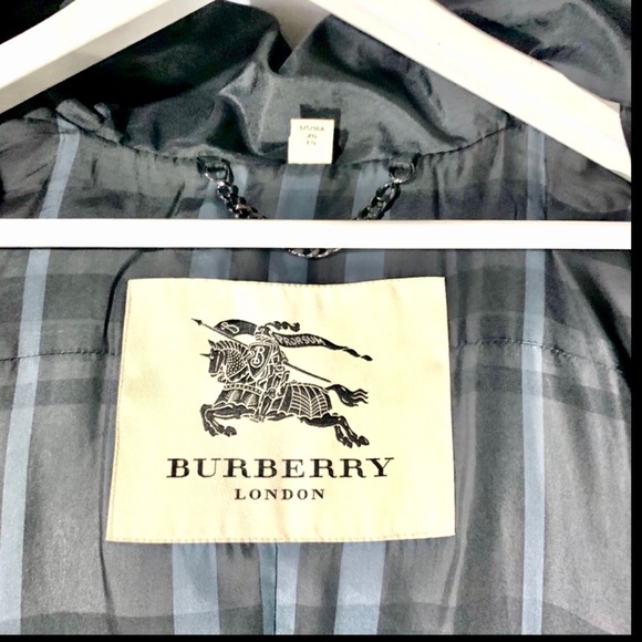 Burberry Blue Fox Goose Down Hood Puffer Coat Jacket - Picture 2 of 11